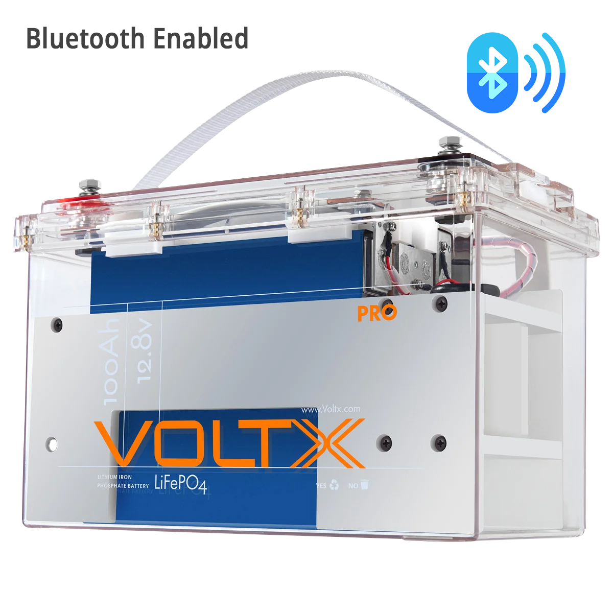 VoltX 12V 100Ah Bluetooth Daly LiFePO4 Battery