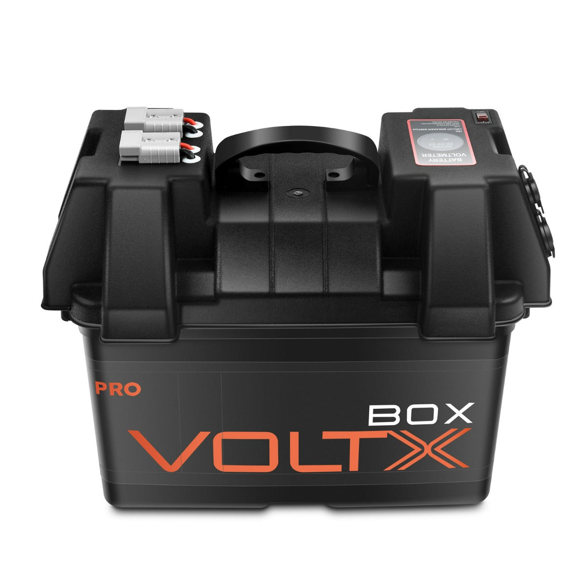 VoltX 12V Battery Box Pro with Dual USB & Cig Socket