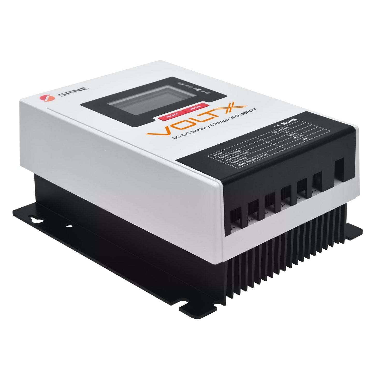 VoltX SRNE 12V 30A DC-DC MPPT LiFePO4 Battery Charger with Bluetooth