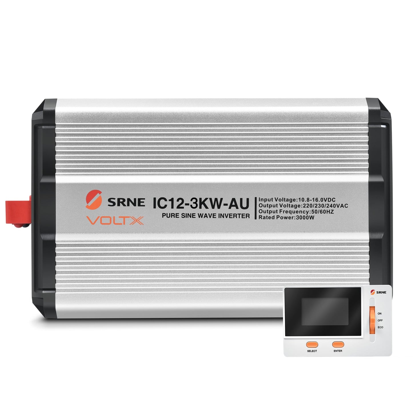 VoltX 12V 3KW Pure Sine Wave Inverter + FREE VoltX Inverter LCD Display